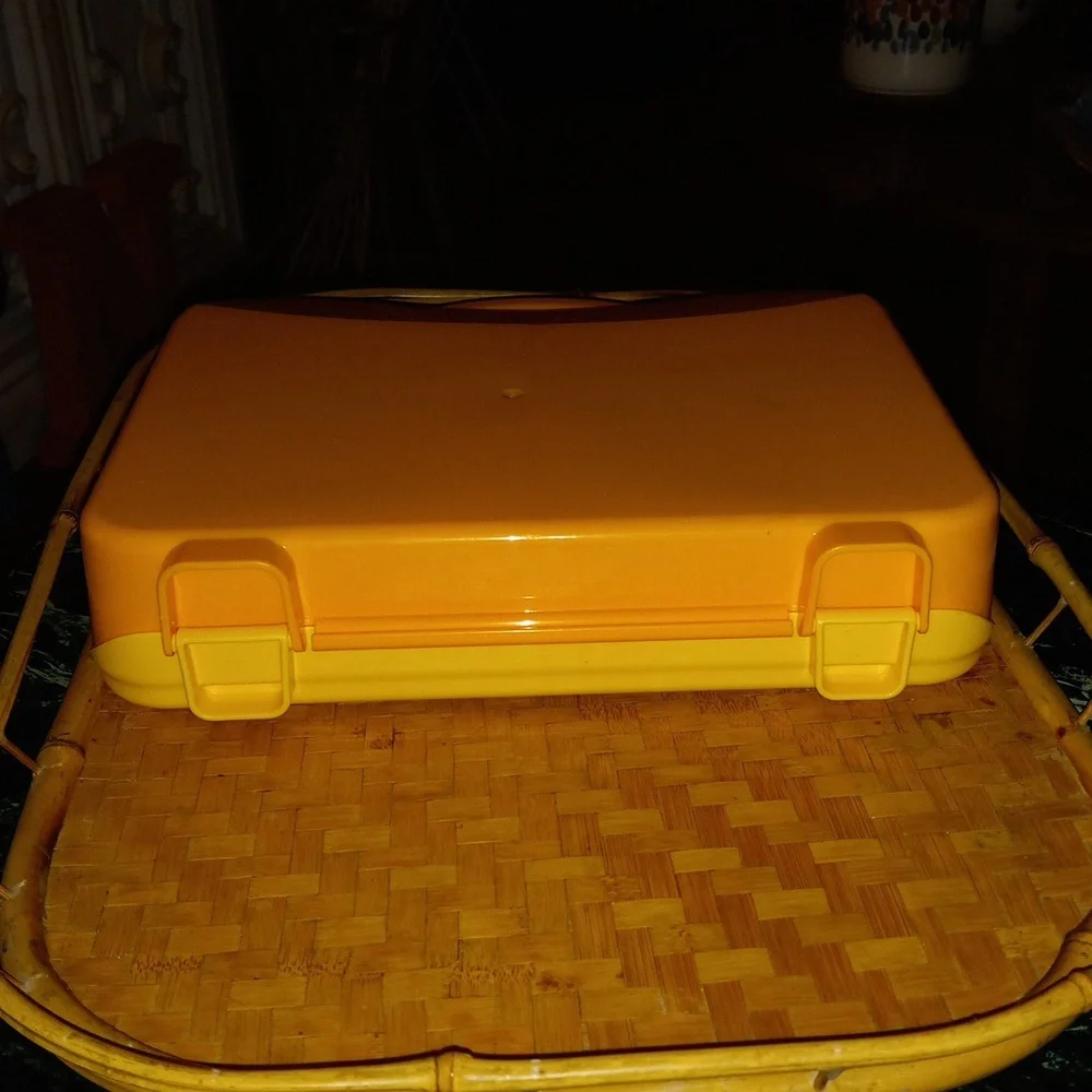 Lego Yellow Carrying Storage Case with an Assortment of 300+ Legos